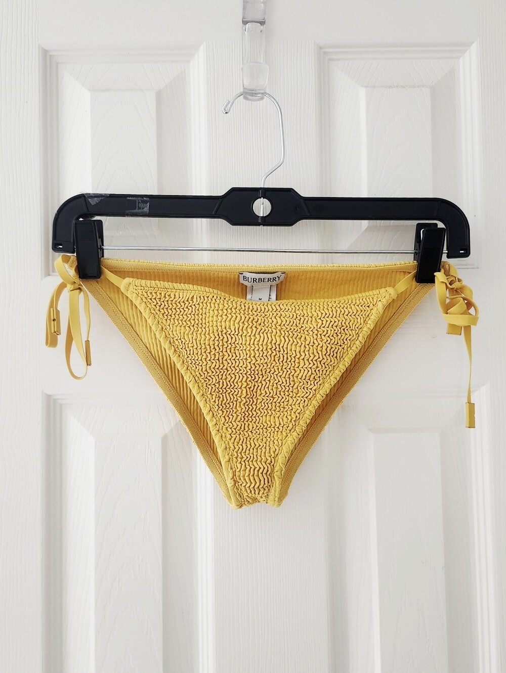 Burberry Yellow  Side-Tie Bikini Bottoms